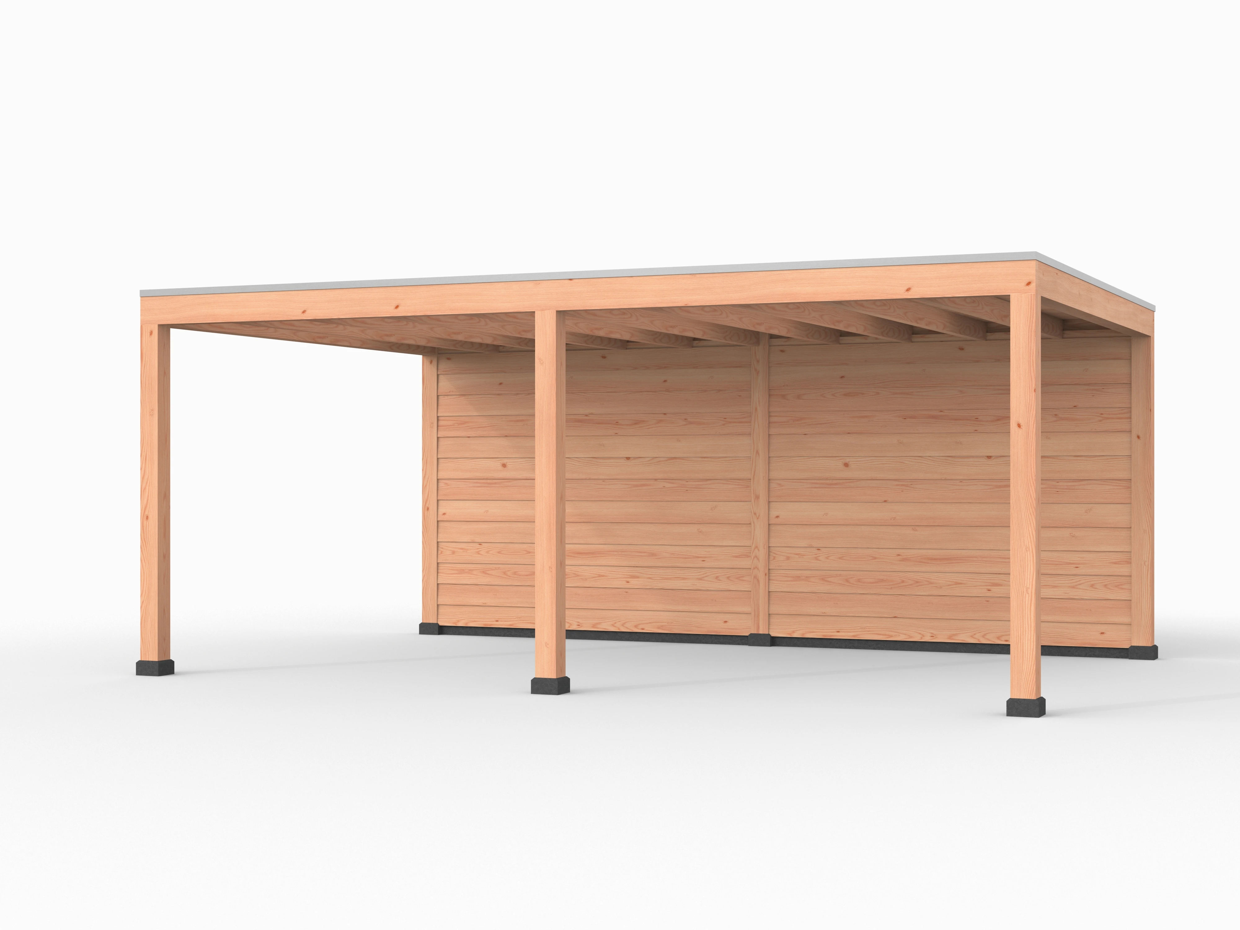 Douglas overkapping, 600 x 400, met achterwand, Westwood Elegant - Afbeelding 1